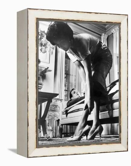 Cat on a Hot Tin Roof, Paul Newman, Elizabeth Taylor, 1958-null-Framed Stretched Canvas