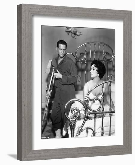 Cat on a Hot Tin Roof, Paul Newman, Elizabeth Taylor, 1958-null-Framed Photo