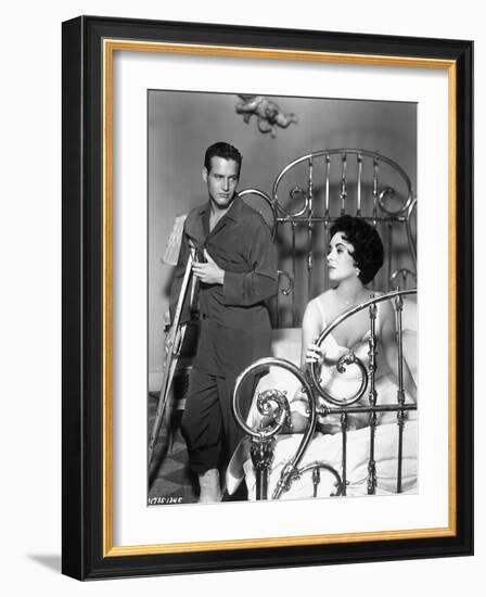 Cat on a Hot Tin Roof, Paul Newman, Elizabeth Taylor, 1958-null-Framed Photo