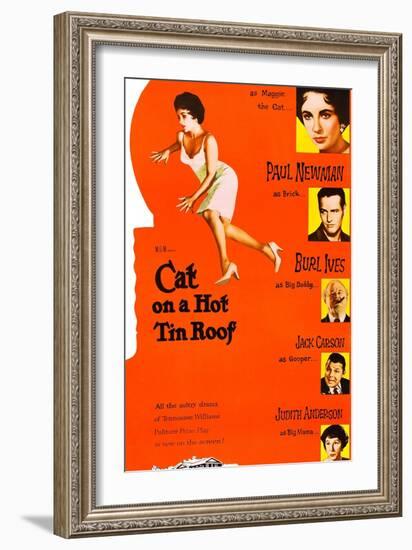 Cat on a Hot Tin Roof-null-Framed Art Print