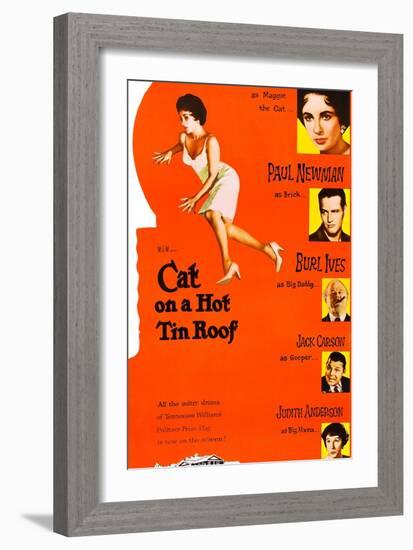 Cat on a Hot Tin Roof-null-Framed Art Print
