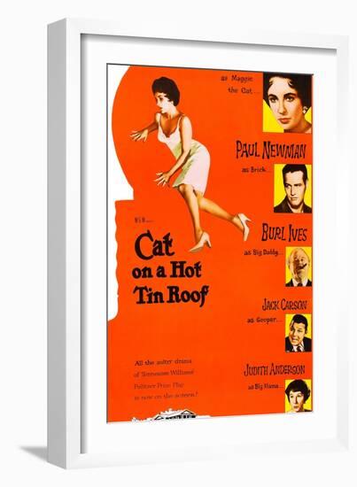 Cat on a Hot Tin Roof-null-Framed Art Print