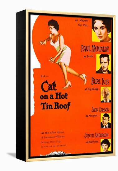 Cat on a Hot Tin Roof-null-Framed Stretched Canvas