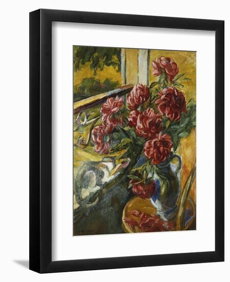 Cat on the Edge of the Window-Nicolas Alexandrovitch Tarkhoff-Framed Giclee Print