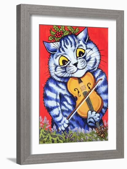 Cat on the Fiddle-Louis Wain-Framed Giclee Print