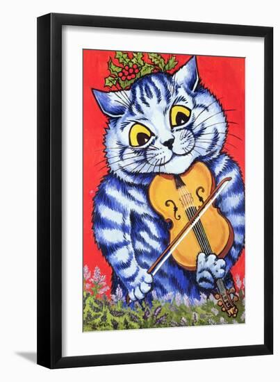 Cat on the Fiddle-Louis Wain-Framed Giclee Print