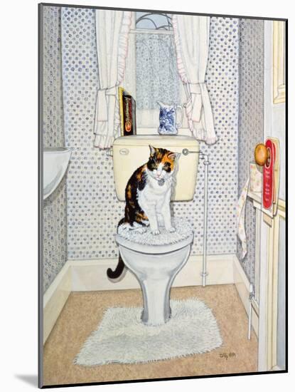 Cat on the Loo, 1991-Ditz-Mounted Giclee Print