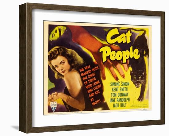 Cat People, 1942, Directed by Jacques Tourneur-null-Framed Giclee Print