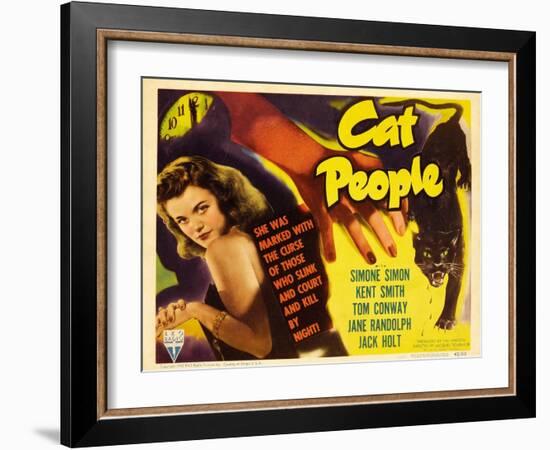 Cat People, 1942, Directed by Jacques Tourneur-null-Framed Giclee Print