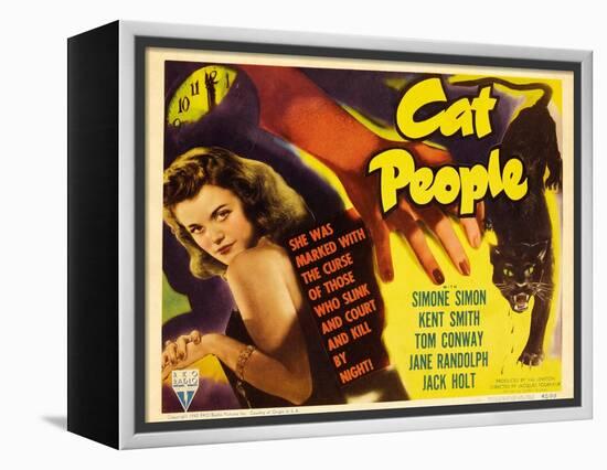 Cat People, 1942, Directed by Jacques Tourneur-null-Framed Premier Image Canvas