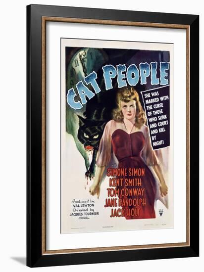 Cat People, 1942, Directed by Jacques Tourneur-null-Framed Giclee Print