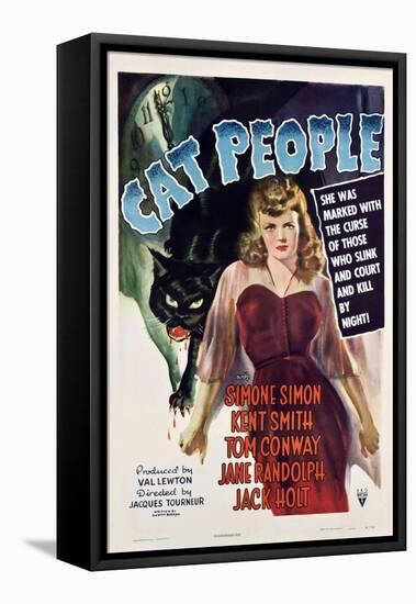 Cat People, 1942, Directed by Jacques Tourneur-null-Framed Premier Image Canvas