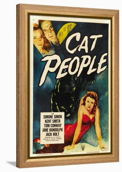 Cat People, 1942, Directed by Jacques Tourneur-null-Framed Premier Image Canvas