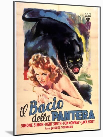 Cat People, Simone Simon, 1942-null-Mounted Art Print