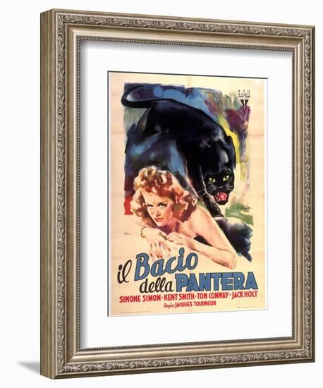 Cat People, Simone Simon, 1942-null-Framed Premium Giclee Print