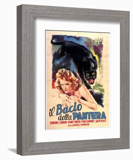 Cat People, Simone Simon, 1942-null-Framed Premium Giclee Print