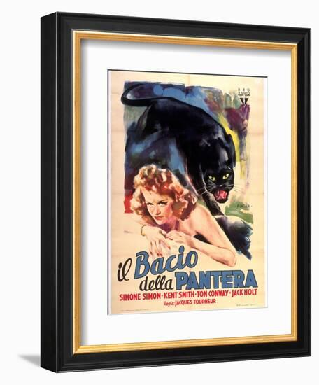 Cat People, Simone Simon, 1942-null-Framed Premium Giclee Print