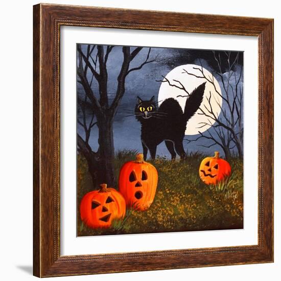 Cat Pillow-Debbi Wetzel-Framed Giclee Print