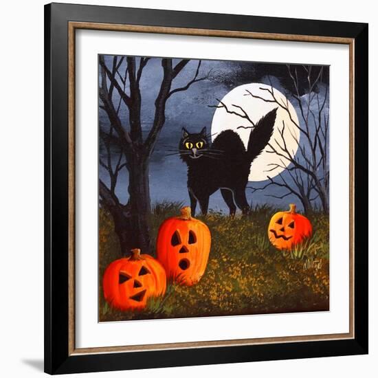 Cat Pillow-Debbi Wetzel-Framed Giclee Print