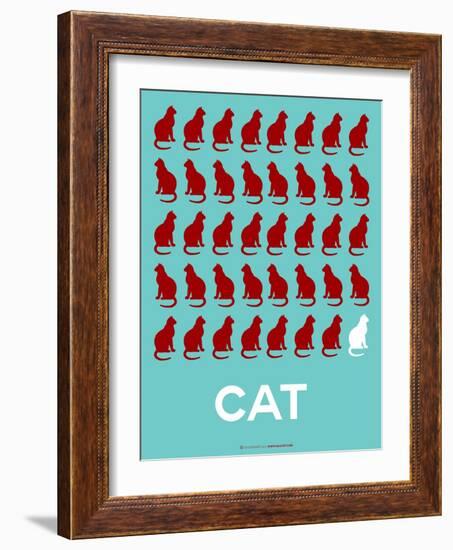 Cat Poster-NaxArt-Framed Art Print