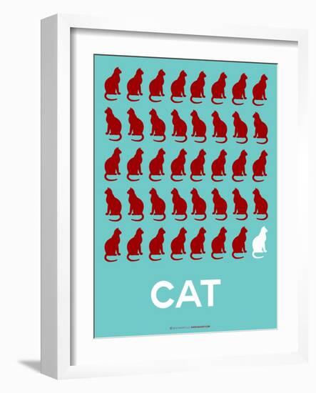 Cat Poster-NaxArt-Framed Art Print