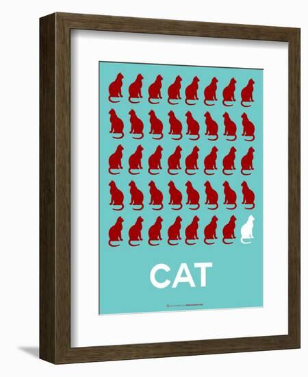 Cat Poster-NaxArt-Framed Art Print