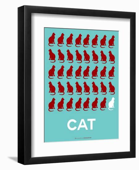 Cat Poster-NaxArt-Framed Art Print