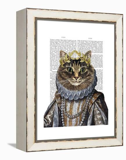 Cat Queen-Fab Funky-Framed Stretched Canvas