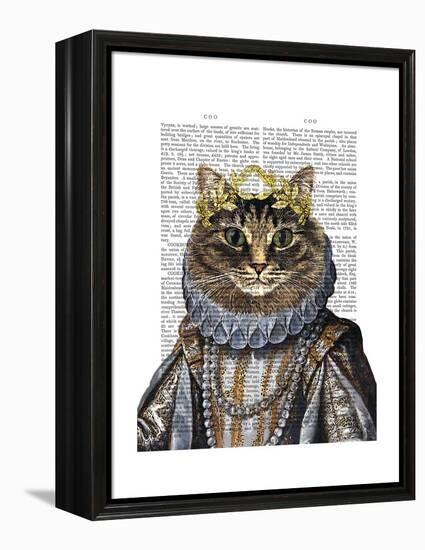 Cat Queen-Fab Funky-Framed Stretched Canvas