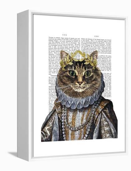 Cat Queen-Fab Funky-Framed Stretched Canvas