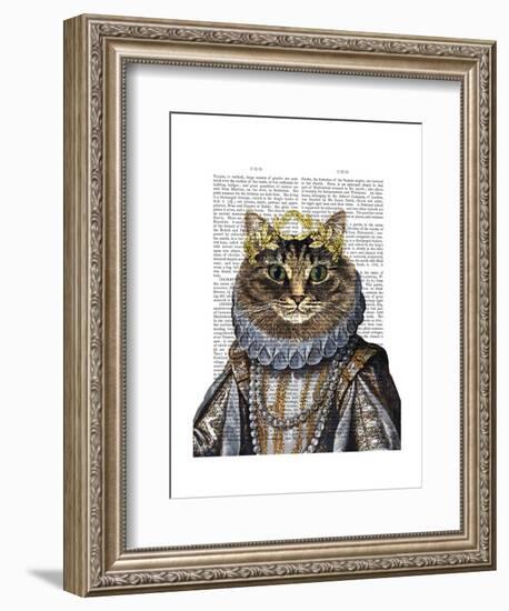 Cat Queen-Fab Funky-Framed Art Print