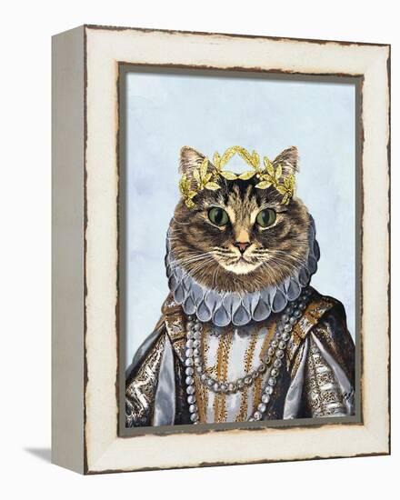 Cat Queen-Fab Funky-Framed Stretched Canvas