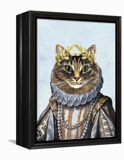 Cat Queen-Fab Funky-Framed Stretched Canvas