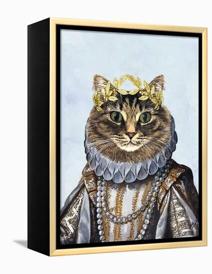Cat Queen-Fab Funky-Framed Stretched Canvas