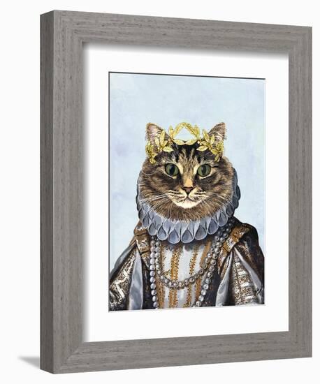 Cat Queen-Fab Funky-Framed Art Print