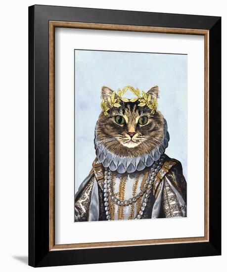 Cat Queen-Fab Funky-Framed Art Print