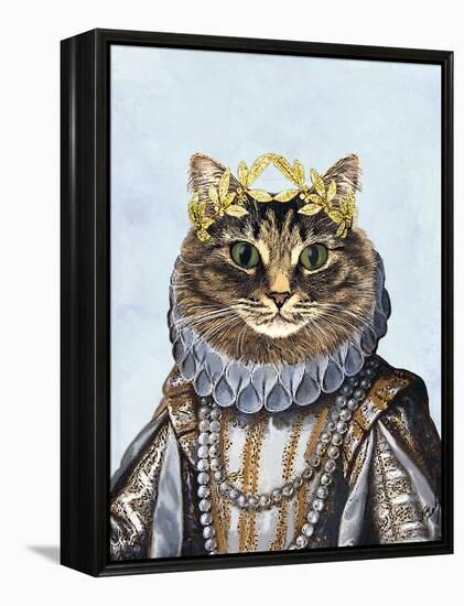 Cat Queen-Fab Funky-Framed Stretched Canvas