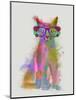 Cat Rainbow Splash 5-Fab Funky-Mounted Art Print