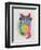 Cat Rainbow Splash 6-Fab Funky-Framed Art Print