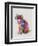 Cat Rainbow Splash 7-Fab Funky-Framed Art Print