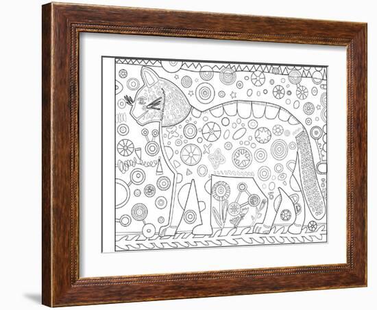 Cat Red CB-Jill Mayberg-Framed Giclee Print