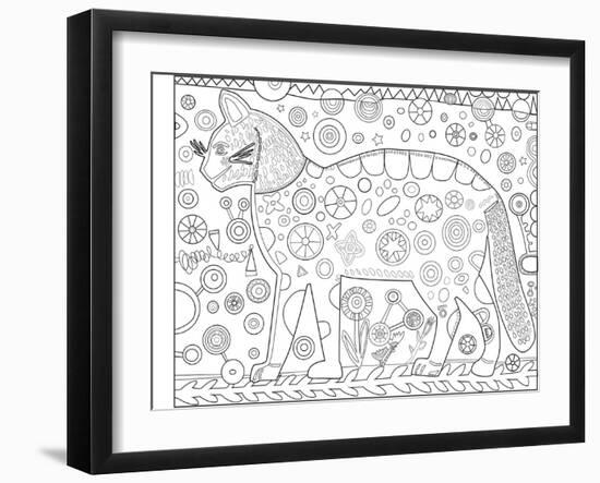 Cat Red CB-Jill Mayberg-Framed Giclee Print