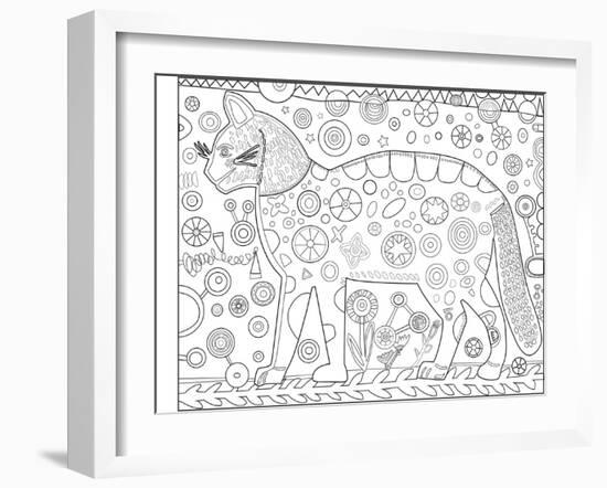 Cat Red CB-Jill Mayberg-Framed Giclee Print