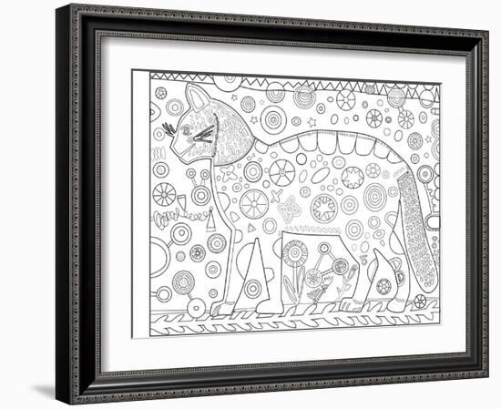 Cat Red CB-Jill Mayberg-Framed Giclee Print