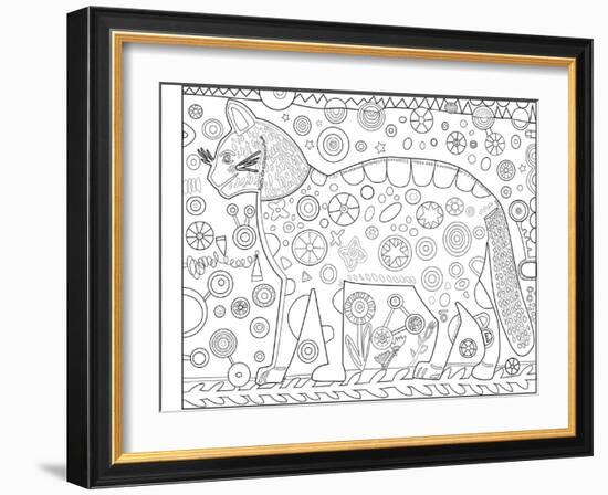 Cat Red CB-Jill Mayberg-Framed Giclee Print