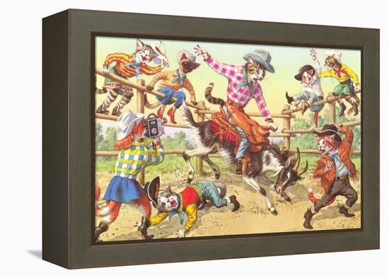 Cat Rodeo-null-Framed Stretched Canvas
