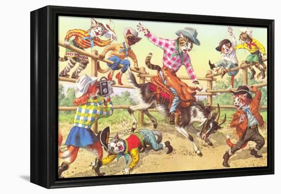 Cat Rodeo-null-Framed Stretched Canvas