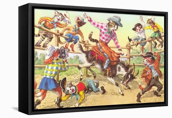 Cat Rodeo-null-Framed Stretched Canvas