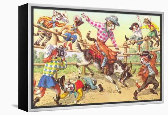 Cat Rodeo-null-Framed Stretched Canvas