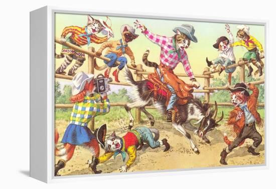 Cat Rodeo-null-Framed Stretched Canvas